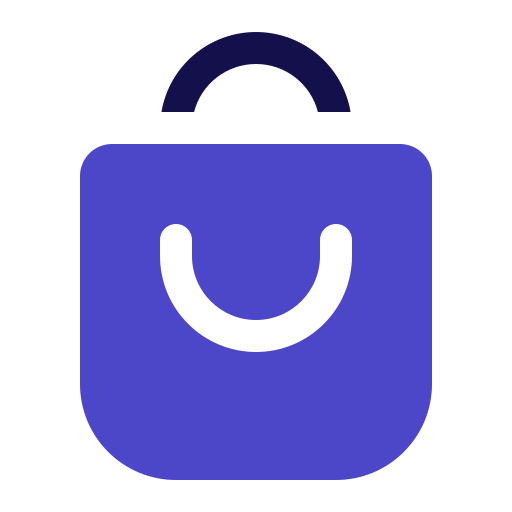 Shopping bag Generic Blue icon