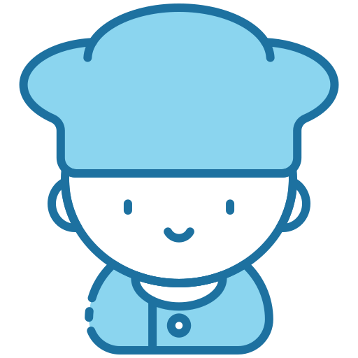 chefe de cozinha Generic Blue Ícone