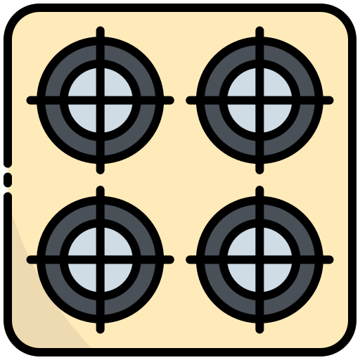 kuchenka gazowa Generic Outline Color ikona