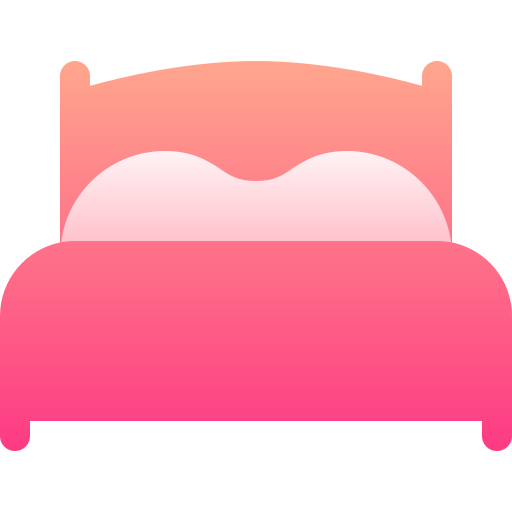 cama matrimonial Basic Gradient Gradient icono