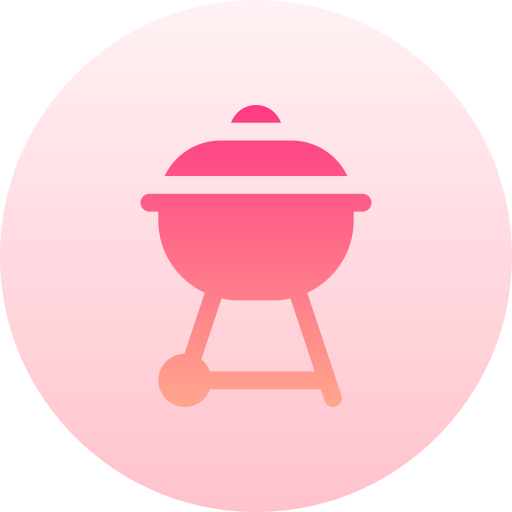 grill Basic Gradient Circular ikona