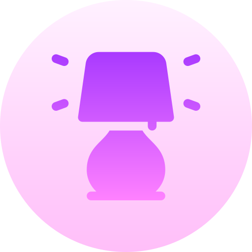 lamp Basic Gradient Circular icoon