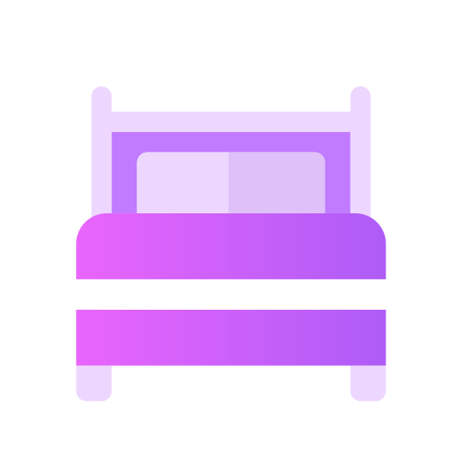 Bed furniture Generic Flat Gradient icon