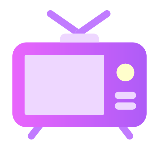 oude tv Generic Flat Gradient icoon
