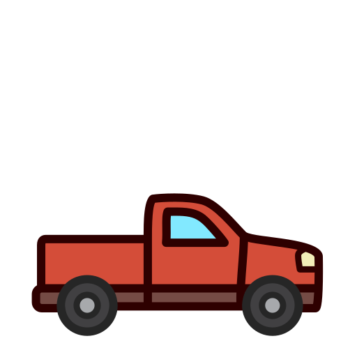 Pickup car Generic Outline Color icon