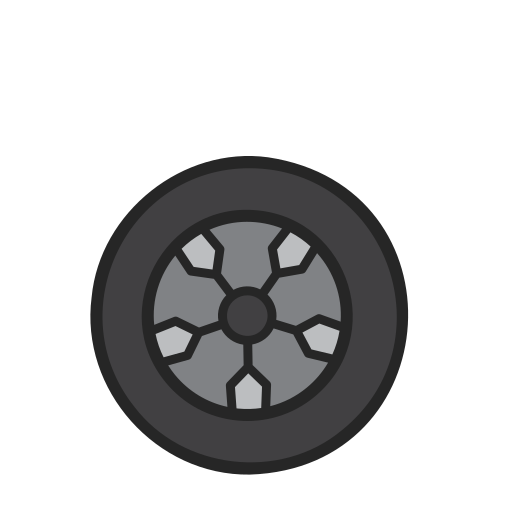 rodas de pneus Generic Outline Color Ícone