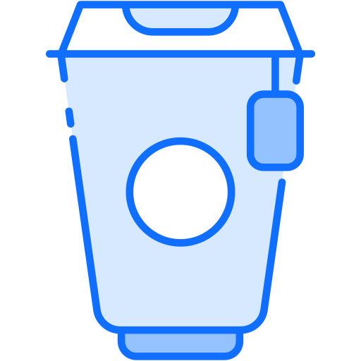 vaso de papel Generic Blue icono