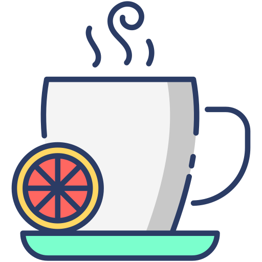 herbata cytrynowa Generic Outline Color ikona