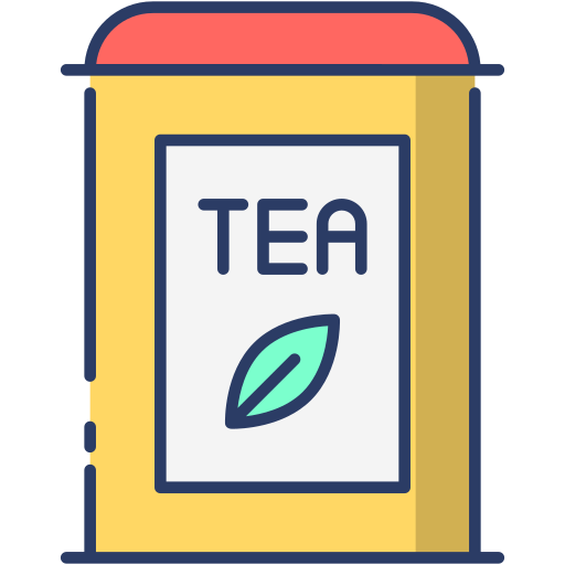 caja de té Generic Outline Color icono