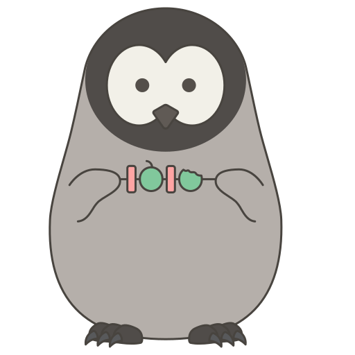 pingüino Generic Thin Outline Color icono