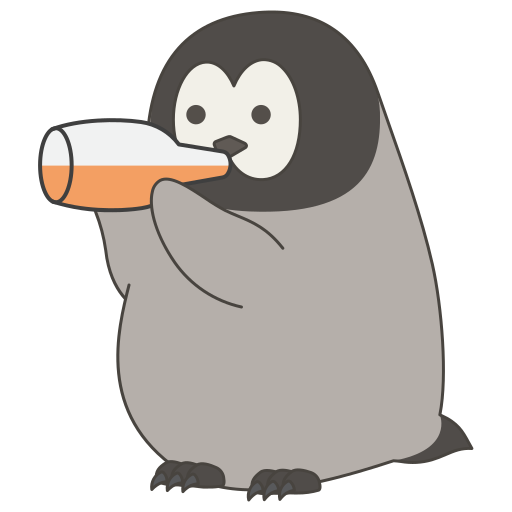 Penguin Generic Thin Outline Color icon