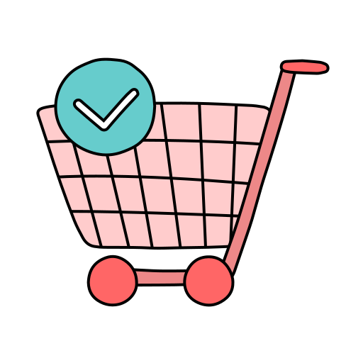 쇼핑 카트 Generic Thin Outline Color icon