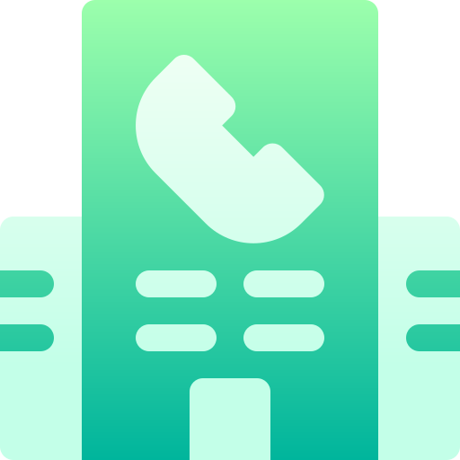centrum telefoniczne Basic Gradient Gradient ikona