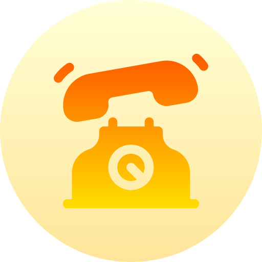 Telephone Basic Gradient Circular icon