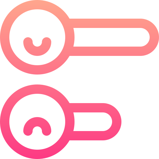 soddisfazione Basic Gradient Lineal color icona