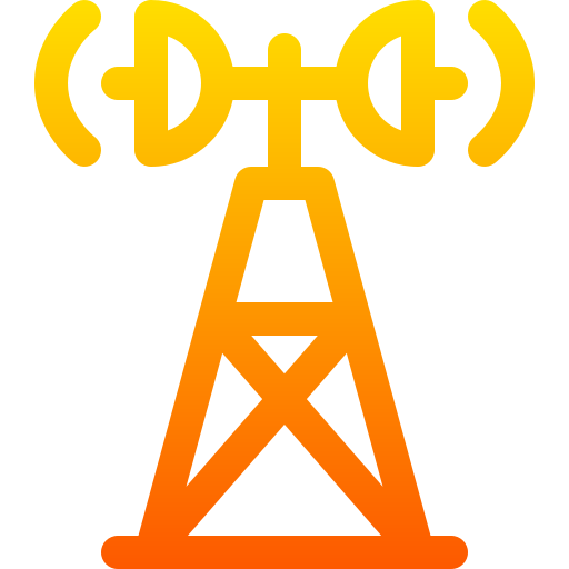 antena Basic Gradient Lineal color icono