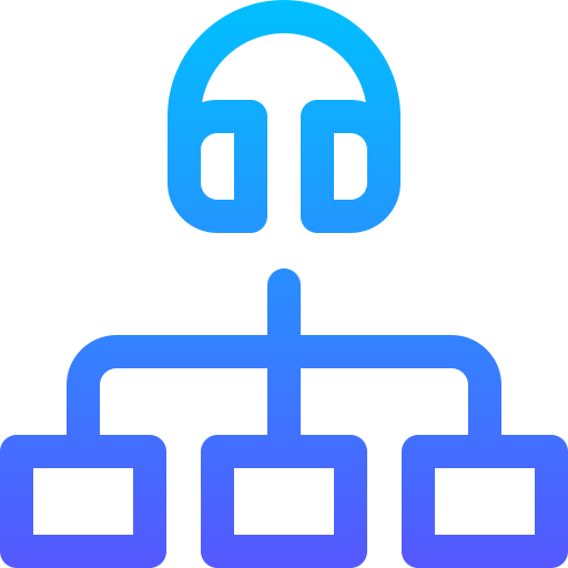 接続 Basic Gradient Lineal color icon