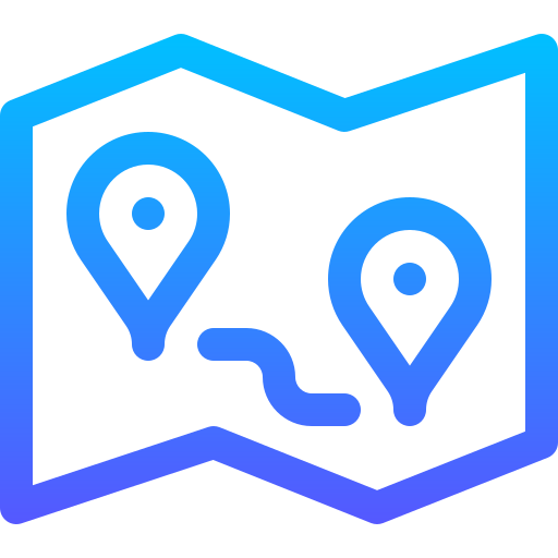 Location Basic Gradient Lineal color icon