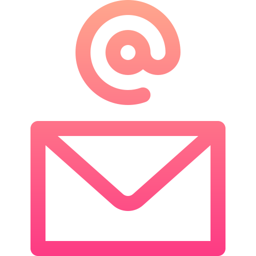 Email Basic Gradient Lineal color icon