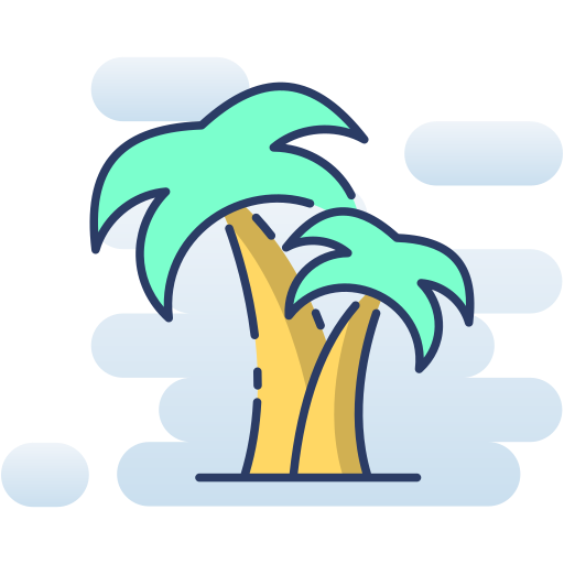 Palm tree Generic Rounded Shapes icon