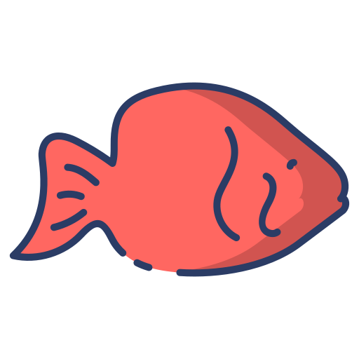 Tropical fish Generic Outline Color icon
