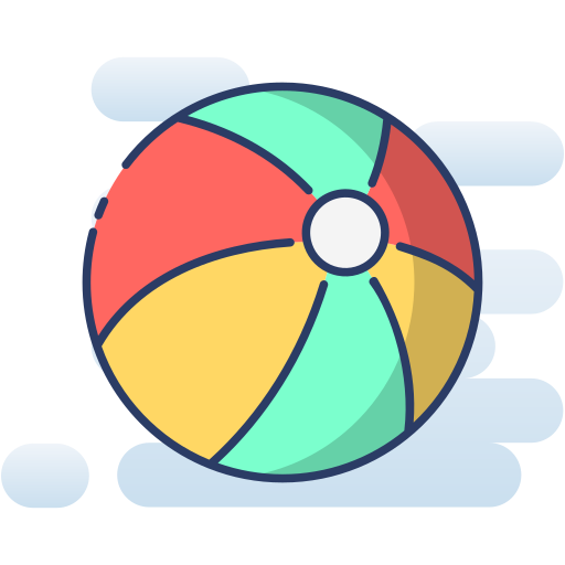 pelota de playa Generic Rounded Shapes icono