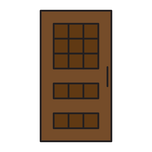 deur Generic Outline Color icoon