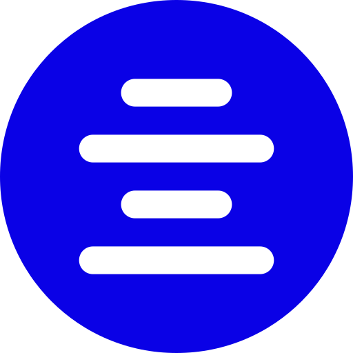 alinear al centro Generic Blue icono