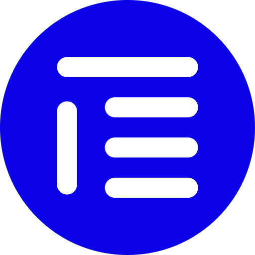 tekst formaat Generic Blue icoon