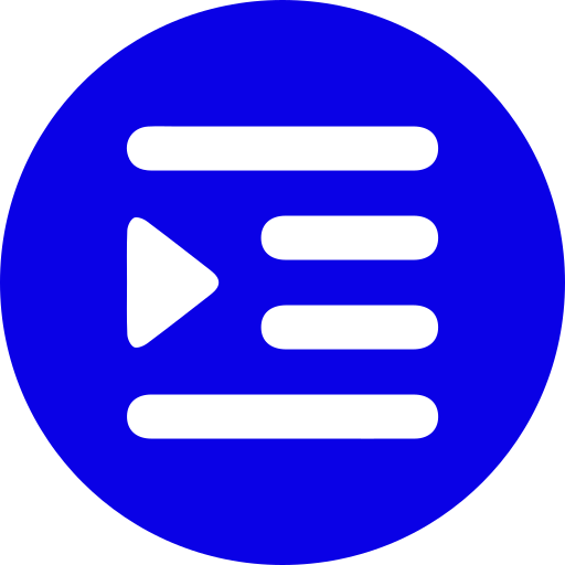 インデント Generic Blue icon