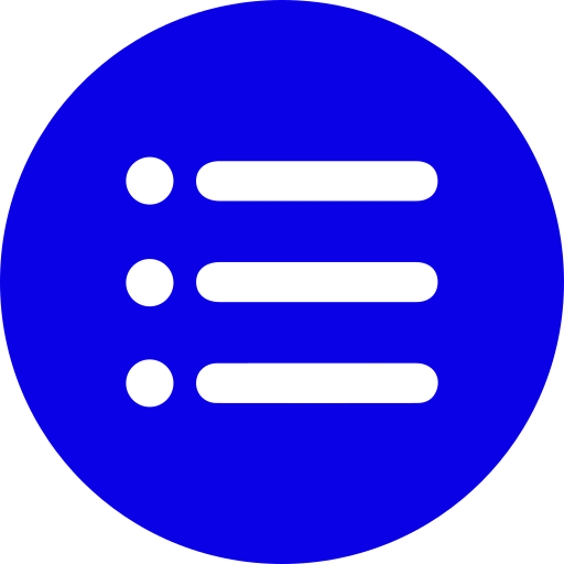 リスト Generic Blue icon