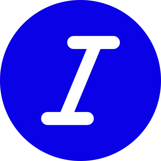 itálico Generic Blue icono