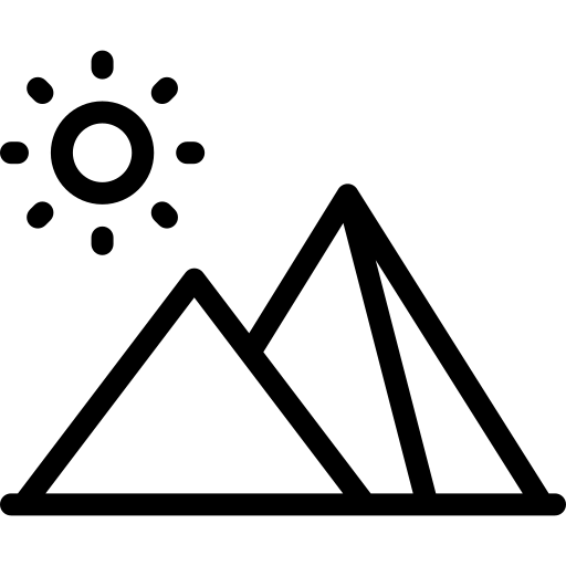 pyramides Detailed Mixed Lineal Icône