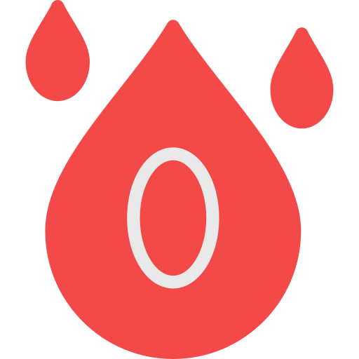 tipo de sangre 0- Generic Flat icono