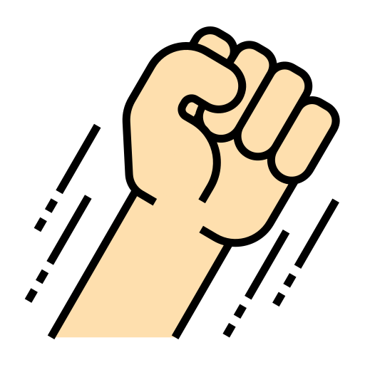 Fist Generic Outline Color icon