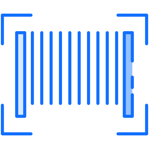 Bar code scanner Generic Blue icon