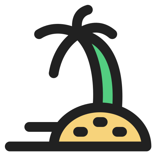 해변 Generic Outline Color icon