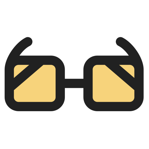 okulary Generic Outline Color ikona