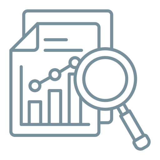 análisis de los datos Generic Outline Color icono