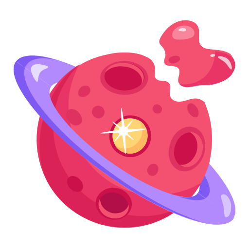 Destroyed planet Generic Flat icon