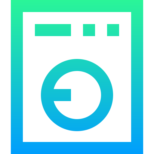 machine à laver Super Basic Straight Gradient Icône