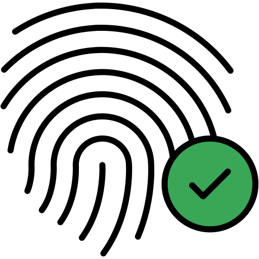 biometryczny Generic Outline Color ikona