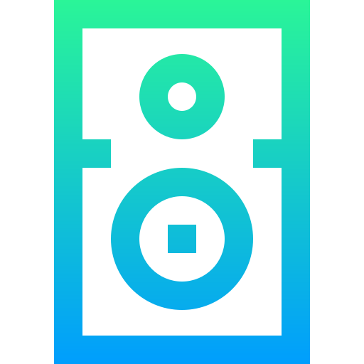 Speaker Super Basic Straight Gradient icon
