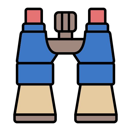 binoculare Generic Outline Color icona