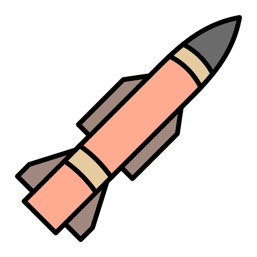 Rocket Generic Outline Color icon