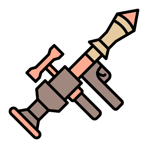 lanzacohetes Generic Outline Color icono