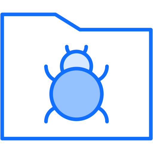 carpeta infectada Generic Blue icono