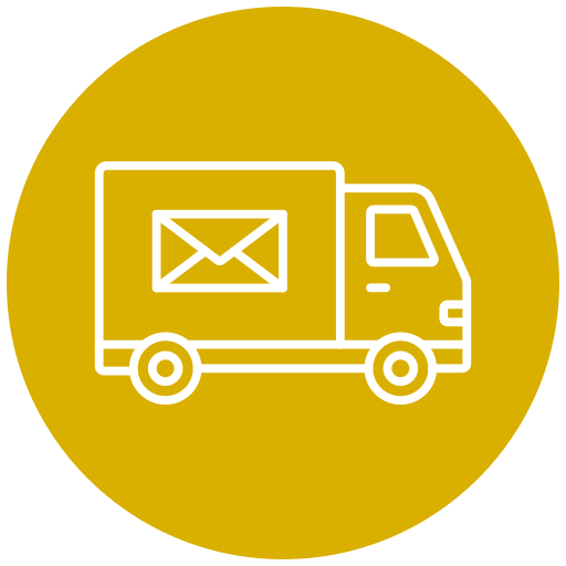 camión de correo Generic Flat icono