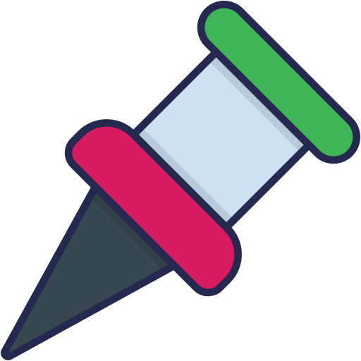 핀 Generic Outline Color icon