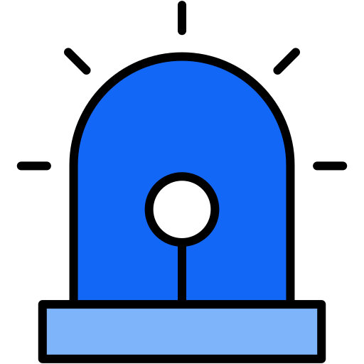 Siren Generic Outline Color icon